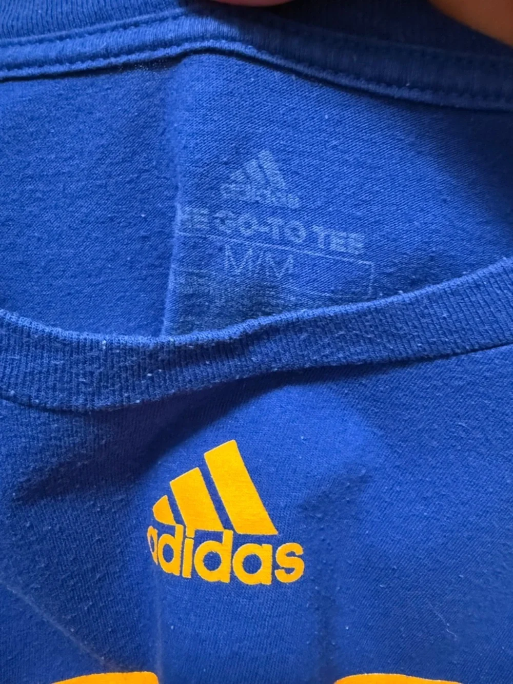St Louis Blues Adidas T Shirt Mens NHL Hockey Logo Graphic Tee Blue Size Medium